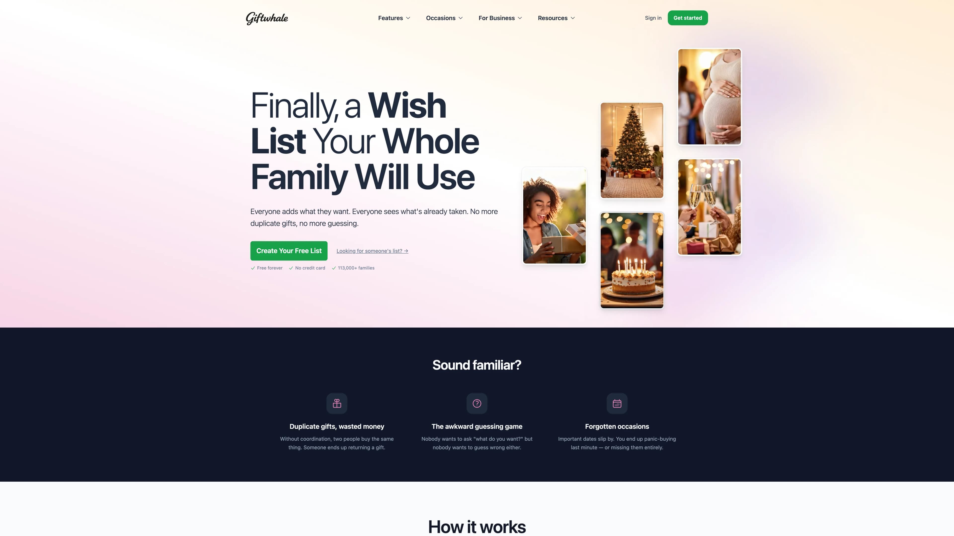 Screenshot of Giftwhale